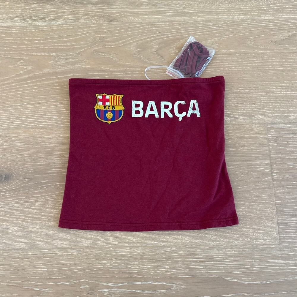 Aeropostale FC Barcelona Tube Top Size S Red